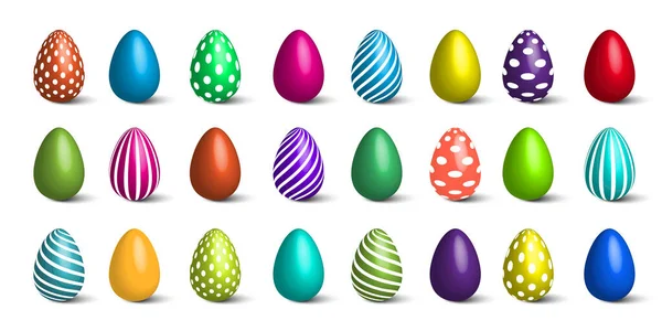 Easter Eggs Set Spring Decoration Vector Illustration Eps — Stock vektor