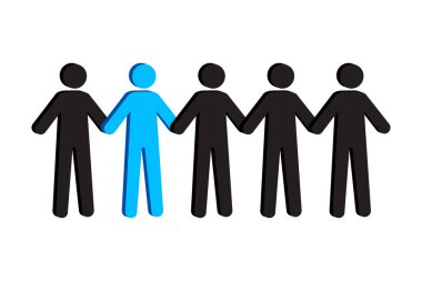 team icon. Business team symbol. Vector illustration. EPS 10.