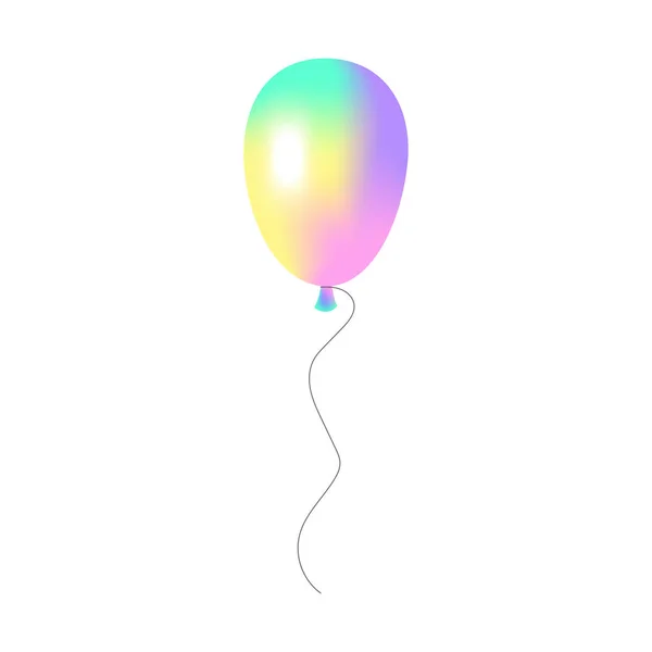 Цветной Блестящий Шарик Днем Рождения Концепция Любви Векторная Иллюстрация Eps — стоковый вектор