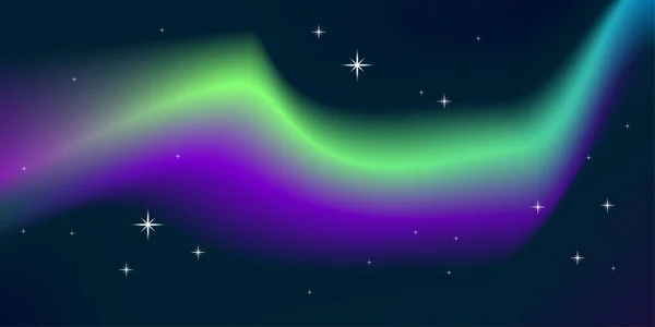 横幅设计的北极光 太空旅行 运动光效应 矢量图解 Eps — 图库矢量图片