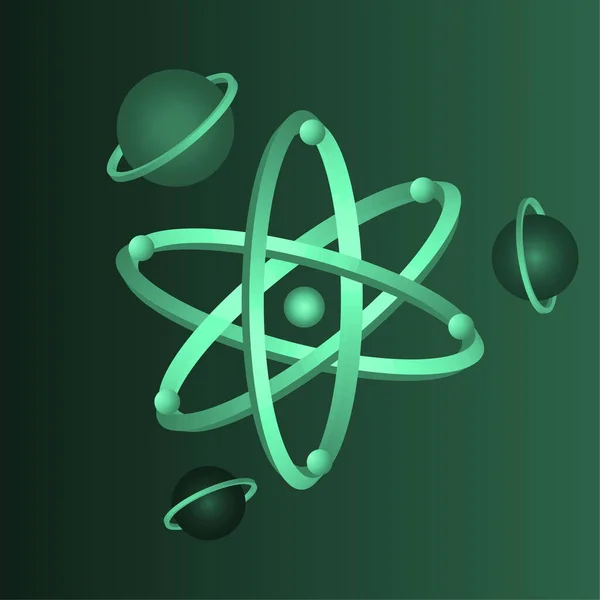Ємний Знак Атом Елемент Дизайну Векторні Ілюстрації Епс — стоковий вектор