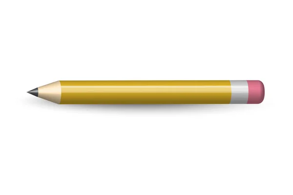 Ceruzák Fehér Háttérrel Oktatási Koncepció Vektor Illusztráció Eps — Stock Vector