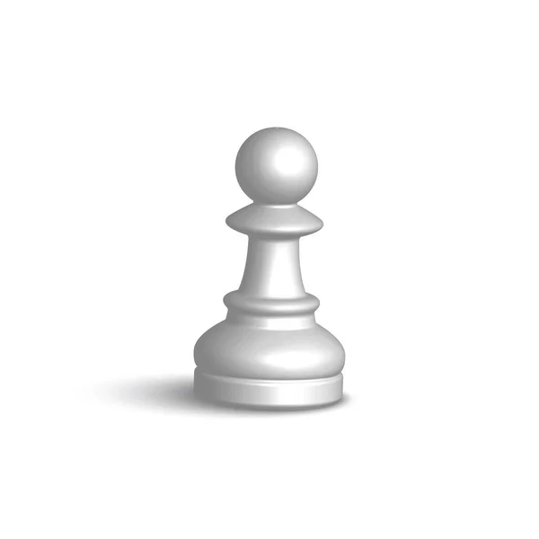 Білий Пішак Стратегія Успіху Бізнесу Зіграй Знак Векторні Ілюстрації Епс — стоковий вектор