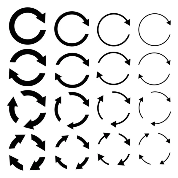 Flechas Circulares Forma Redonda Ilustração Vetorial Eps —  Vetores de Stock