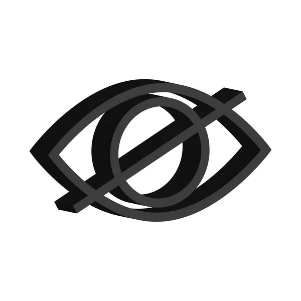 Auge Durchgestrichen Tolles Design Für Jeden Zweck Vektorillustration Eps — Stockvektor