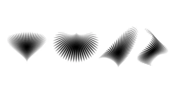 Schwarzes Muster Auf Halbtonem Hintergrund Zeitgenössisches Bild Grunge Vektor Vektorillustration — Stockvektor