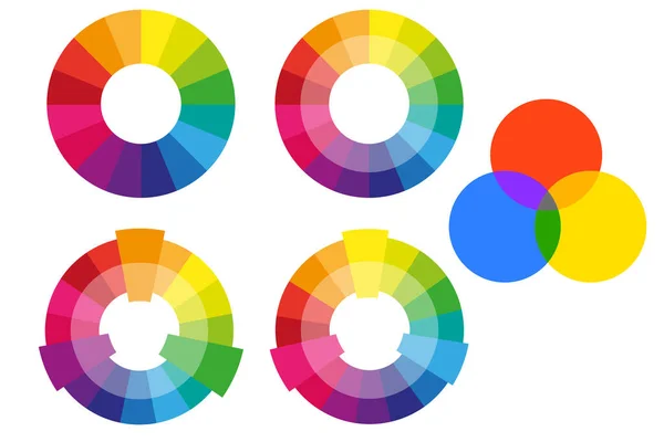 Complementario Icono Vector Plano Rueda Color Para Aplicaciones Sitios Web — Archivo Imágenes Vectoriales