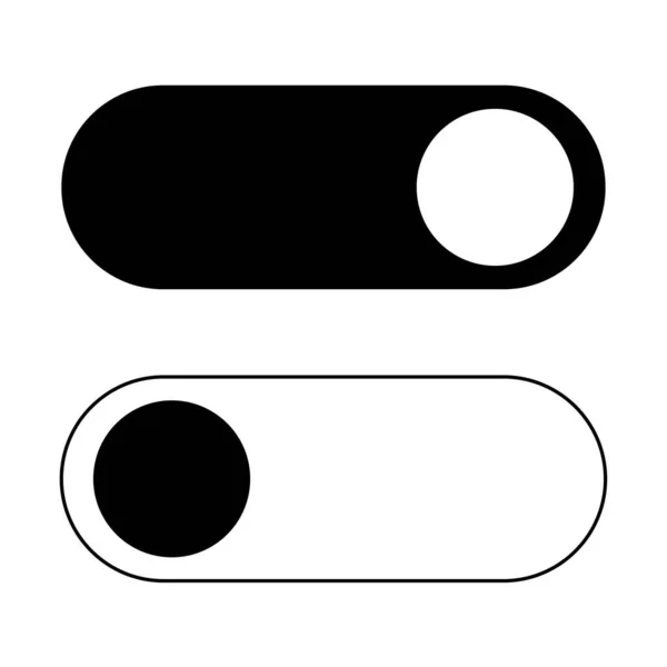 Icono Apagado Interruptores Icono Ilustración Vectorial Eps — Vector de stock