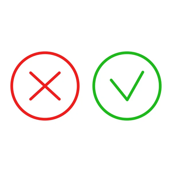 Επίπεδος Κύκλος Σταυρό Σήμα Ελέγχου Για Web Design Εικονίδιο Εφαρμογών — Διανυσματικό Αρχείο