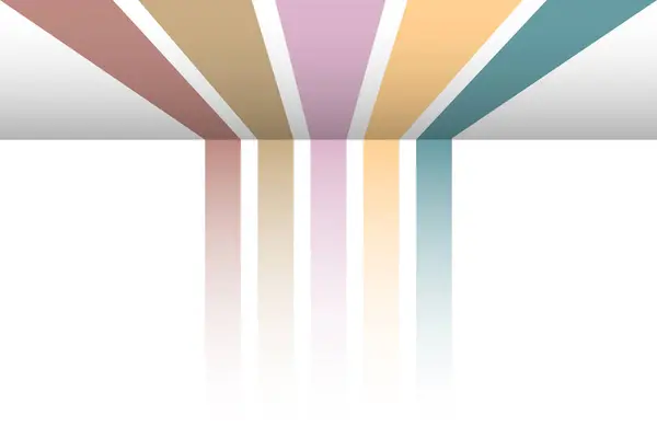 Rayas Coloridas Efecto Dimensional Concepto Cubierta Patrón Arco Iris Degradado — Vector de stock