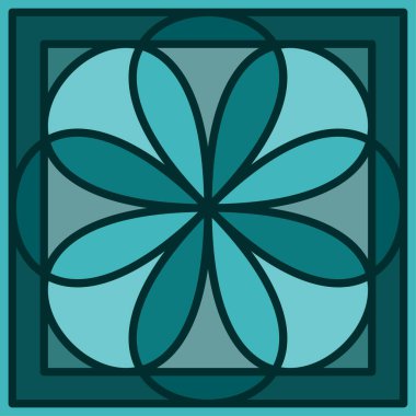 Azulejo döşeme döşemeleri desenli. Portekiz fayansları. Zemin çimento Talavera fayansları duvar kağıdı. Seramik tasarım. Vektör çizimi. EPS 10.