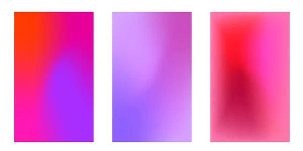 Réglez Fond Gradient Vectoriel Fond Couleur Douce Conception Vectorielle Écran — Image vectorielle