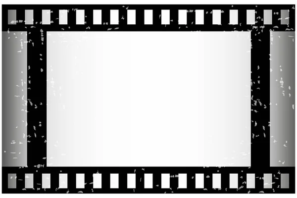 Blanco Filmstrip Cinema Negatief Beeld Vector Illustratie Eps — Stockvector