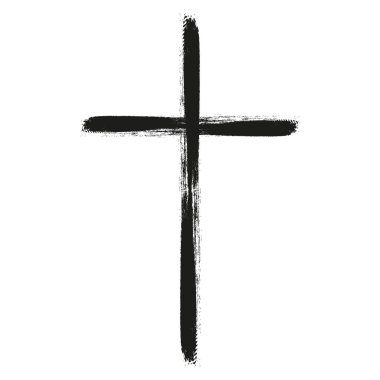 Vector cross silhouette. Christian symbol. Vector illustration. EPS 10. clipart
