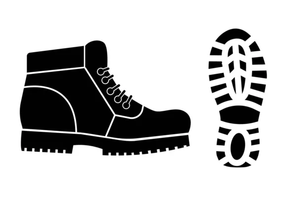 Boot Voor Print Ontwerp Laarzen Laarzen Vector Illustratie Eps — Stockvector