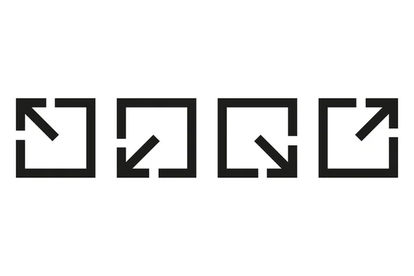 正方形と矢印でアイコンを共有します ベクトルイラスト ストック画像 Eps — ストックベクタ