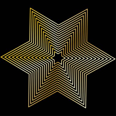 Yıldız çerçevesi. Parlak pankart. Siyah şeffaf arka planda izole edilmiş. Vektör çizimi. Stok görüntüsü. EPS 10.