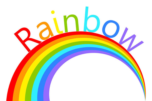 Color wave. Rainbow wave. Vector illustration. stock image. EPS 10.