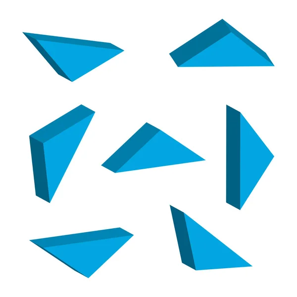 Forma Retrô Triângulo Ilustração Vetorial Imagem Stock Eps —  Vetores de Stock
