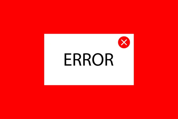 Avviso Errore Del Sistema Operativo Windows Illustrazione Vettoriale Immagine Stock — Vettoriale Stock