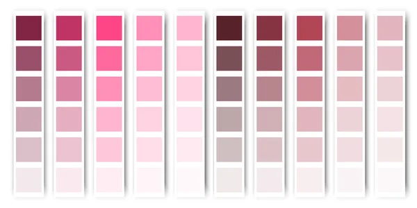 Pink Color Palette Pink Pastel Tone Texture Vector Illustration Stock — Stock Vector