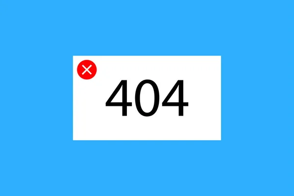 404 Pagina Errore Non Trovata Banner Illustrazione Vettoriale Immagine Stock — Vettoriale Stock
