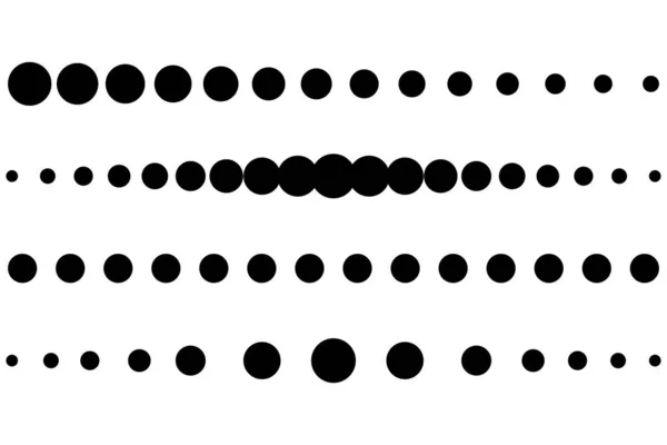 分割者のコレクション 点線だ ベクトルイラスト Eps ストック画像 — ストックベクタ