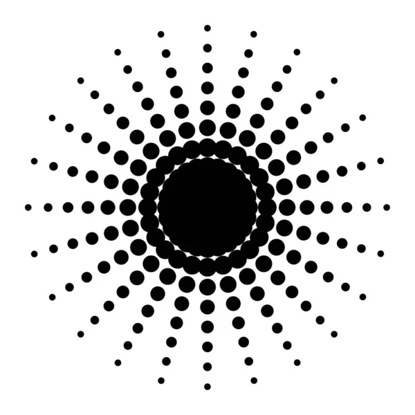 Rayons Soleil Pointés Illustration Vectorielle Eps Image Stock — Image vectorielle