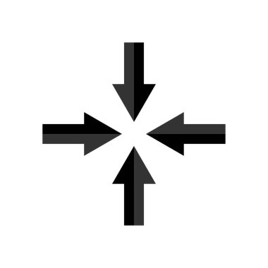 Web sitesi simgesi. Dört ok. Vektör çizimi. EPS 10. Resim yükle.