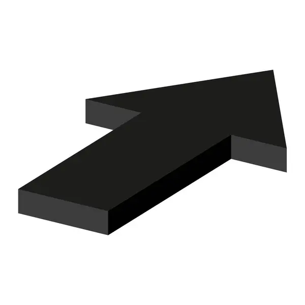 Flèche Noire Illustration Vectorielle Spe Image Stock — Image vectorielle