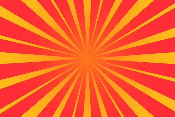 Rayons Soleil Fond Orange Illustration Vectorielle Spe Image Stock — Image vectorielle