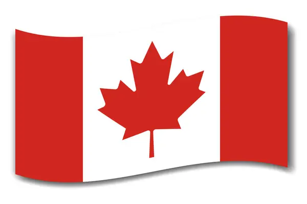 Σημαία Καναδά Εικονογράφηση Διανύσματος Eps Εικόνα Αρχείου — Διανυσματικό Αρχείο