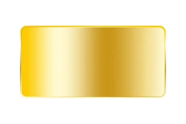 Gold Rectangle Button Frame Vector Illustration Eps Stock Image — Stock Vector