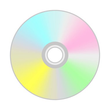 CD disk. Küçük bir disk. Vektör çizimi. EPS 10. Resim yükle.