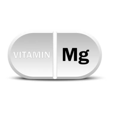 Mg12 vitamini beyaz simgesi. Vitamin damlası hap kapsülü ikonu. Vektör çizimi. EPS10. Resim yükle.