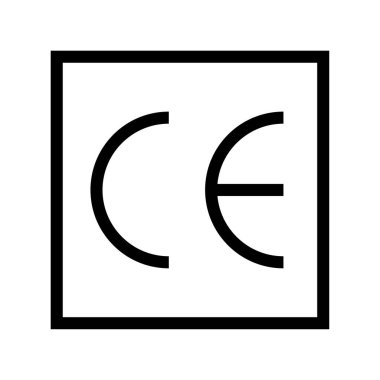 Avrupa standardı. Avrupa CE işaretleme. Ürün ambalajında etiket. Avrupa kalite sertifikası. Vektör çizimi. EPS 10. Resim yükle.