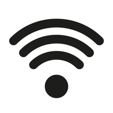 Karı simgesi. Wi-Fi işareti. Wi-Fi sembolü. Vektör çizimi. EPS 10. Resim yükle.
