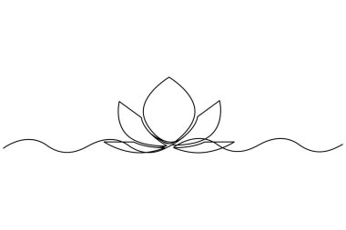 Lotus hattı ikonu. Vektör çizimi. EPS 10. Resim yükle.