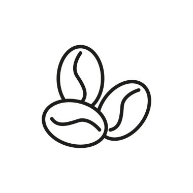 Kahve çekirdeği ikonu. Kafein sembolü. Vektör çizimi. EPS 10. Resim yükle.