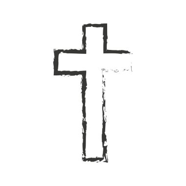 Çapraz siluet. Fırça haçı simgesi. Vektör çizimi. EPS 10. Resim yükle.