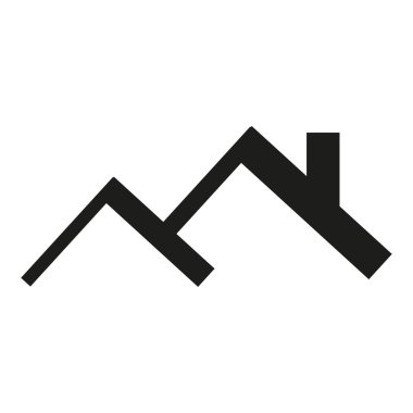 Çatı katı. Çatı ikonu. Vektör çizimi. EPS 10. Resim yükle.