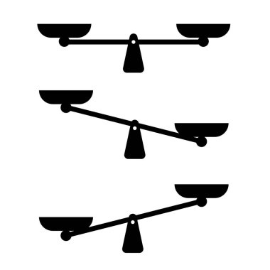 Siyah pullu tek bir sembol. Ölçek simgesi. Vektör çizimi. EPS 10. Resim yükle.