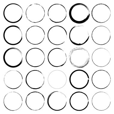 Siyah ve beyaz daireler dinamik bir doku oluşturur. Grunge fırça darbeleri hareket katıyor. Çeşitli projeler için zarif, çağdaş tasarım. Vektör çizimi. EPS 10. Resim yükle.