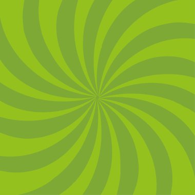 Radyal Gradyan ile Yeşil Sarmal Girdap Arkaplanı. Vektör çizimi. EPS 10. Resim yükle.