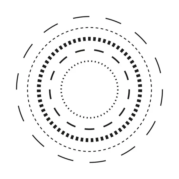 Černobílý Abstraktní Kruhový Geometrický Vzorec Eps Stock Image Stock Ilustrace