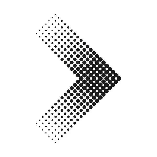 Flecha Medio Tono Abstracta Apuntando Diagonalmente Ilustración Vectorial Eps Imagen Gráficos vectoriales