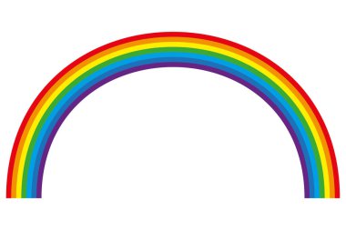 Renkli bir spektrumun klasik yayı. Vektör İllüstrasyonu. EPS 10. Resmi Stokla