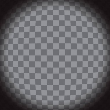 Şeffaf kareli daire. Karanlık bir gölge. Vektör kaplaması. EPS 10.