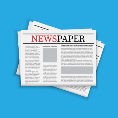 Gazete taslağı. Yayın vektörüne basın. Başlık tasarımı. Basılı medya konsepti. EPS 10.