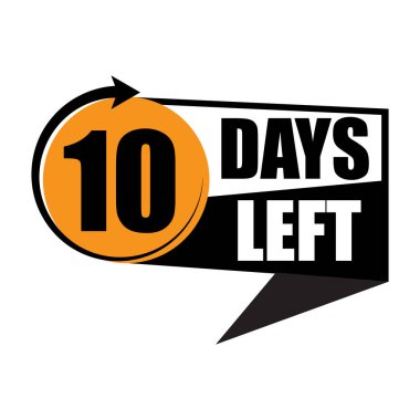 Dört numara geri sayım. Kalın 4 tane turuncu. Günlerce mesaj bırakmış. Siyah ve turuncu sembol. EPS 10.